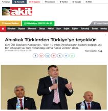 Ahıskalı Türklerden Türkiye‘ye teşekkür