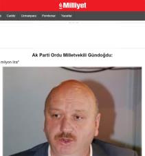 Ak Parti Ordu Milletvekili Gündoğdu: 