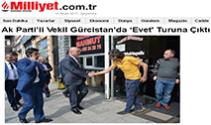 Ak Parti‘li Vekil Gürcistan‘da ‘Evet‘ Turuna Çıktı