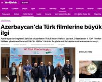Azerbaycan’da Türk filmlerine büyük ilgi