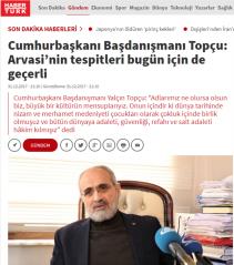 Cumhurbaşkanı Başdanışmanı Topçu: Arvasi’nin tespitleri bugün için de geçerli