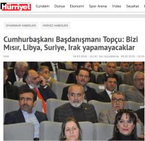 Cumhurbaşkanı Başdanışmanı Topçu: Bizi Mısır, Libya, Suriye, Irak yapamayacaklar