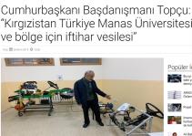 Cumhurbaşkanı Başdanışmanı Topçu: “Kırgızistan Türkiye Manas Üniversitesi iki ülke ve bölge için iftihar vesilesi”