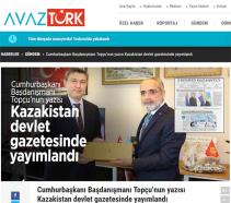 Cumhurbaşkanı Başdanışmanı Topçu’nun yazısı Kazakistan devlet gazetesinde yayımlandı