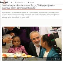 Cumhurbaşkanı Başdanışmanı Topçu, Türkiye’ye öğrenim görmeye gelen öğrencilerle buluştu
