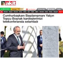 Cumhurbaşkanı Başdanışmanı Yalçın Topçu Boşnak kardeşlerimizi telekonferansla selamladı