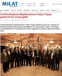 Cumhurbaşkanı Başdanışmanı Yalçın Topçu gazilerle bir araya geldi