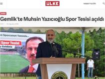 Gemlik‘te Muhsin Yazıcıoğlu Spor Tesisi açıldı