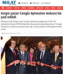 Kırgız yazar Cengiz Aytmatov Ankara’da yad edildi