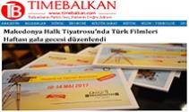 Makedonya Halk Tiyatrosu’nda Türk Filmleri Haftası Gala Gecesi Düzenlendi