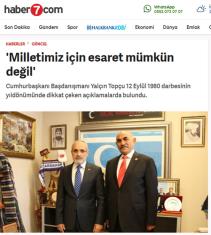 Milletimiz için esaret mümkün değil