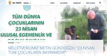 MİLLETVEKİLİMİZ METİN GÜNDOĞDU “23 NİSAN TÜM ÇOCUKLARIN BAYRAMIDIR”