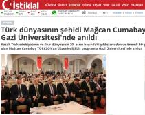 Türk dünyasının şehidi Mağcan Cumabay Gazi Üniversitesi‘nde anıldı