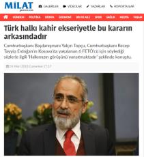 Türk halkı kahir ekseriyetle bu kararın arkasındadır