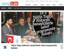 Yalçın Topçu Ankaralı sanayicilerle sahur programında buluştu