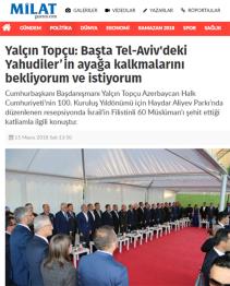 Yalçın Topçu: Başta Tel-Aviv‘deki Yahudiler’in ayağa kalkmalarını bekliyorum ve istiyorum