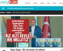 Yalçın Topçu: “Biz altı devlet, bir milletiz”