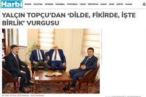 YALÇIN TOPÇU’DAN ‘DİLDE, FİKİRDE, İŞTE BİRLİK’ VURGUSU