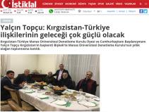 Yalçın Topçu: Kırgızistan-Türkiye ilişkilerinin geleceği çok güçlü olacak