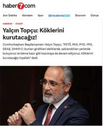 Yalçın Topçu: Köklerini kurutacağız!