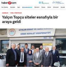 Yalçın Topçu siteler esnafıyla bir araya geldi