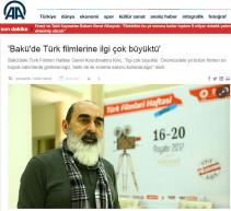 ‘Bakü‘de Türk filmlerine ilgi çok büyüktü‘