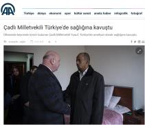 Çadlı Milletvekili Türkiye‘de sağlığına kavuştu 