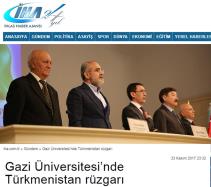 Gazi Üniversitesi’nde Türkmenistan rüzgarı