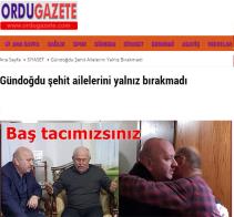 Gündoğdu şehit ailelerini yalnız bırakmadı
