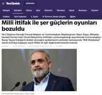 Milli ittifak ile şer güçlerin oyunları bozuldu