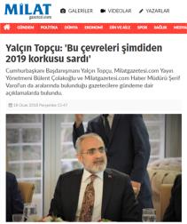 Yalçın Topçu: ‘Bu çevreleri şimdiden 2019 korkusu sardı‘